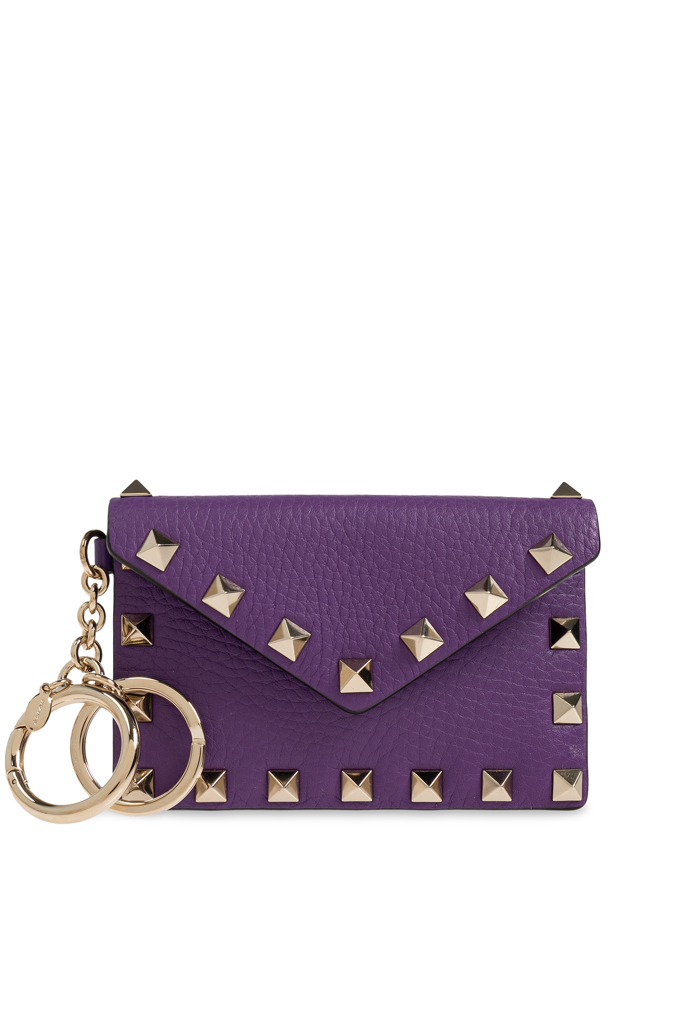 Purple Leather pouch with keychain Valentino Garavani - Vitkac AS
